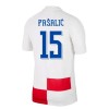 Original Trikotsatz Kroatien Pasalic 15 Heimtrikot EURO 2024 Für Kinder